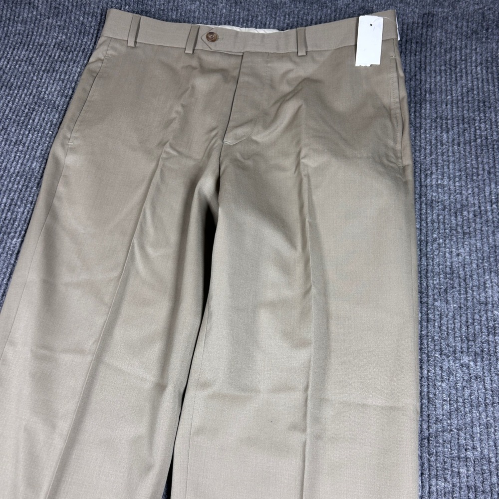 Brooks Brothers Pants Men's 34x30 Madison Fit Khaki Wool Dress Casual NWT